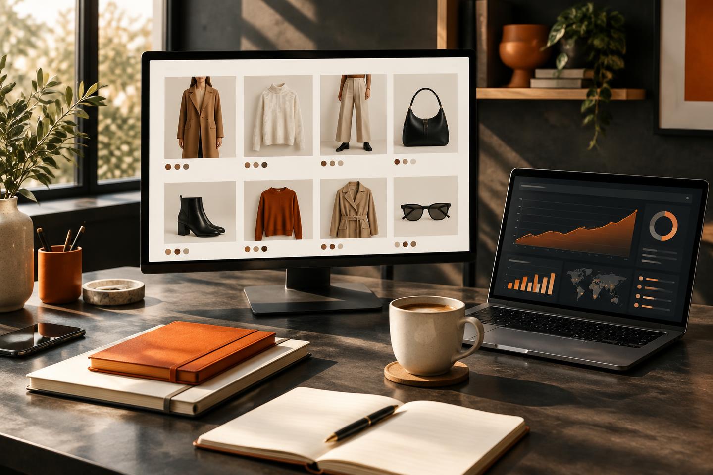 Ecommerce storefront and analytics workspace